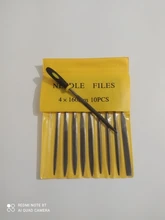 Juego de Limas de aguja para joyería, 10 Uds., tallado de madera, piedra de cristal de Metal, 3 tamaños