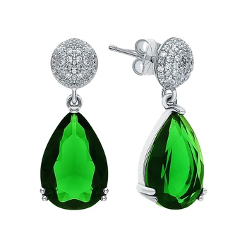 

Silver earrings with cubic zirconium sunlight sample 925