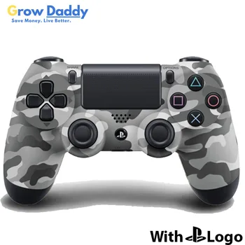 

New Gamepad Controller Console with Logo for sonyPS4 Bluetooth Vibration Playstation4 PC Detroit Wireless Joystick fast speed