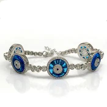 

Trend Glass Eye Fives Evil Eye Watercourse Bracelet