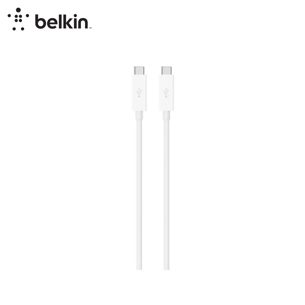 Кабель Belkin USB-C папа/USB-C папа 1м белый(F2CU023ds1M-WHT