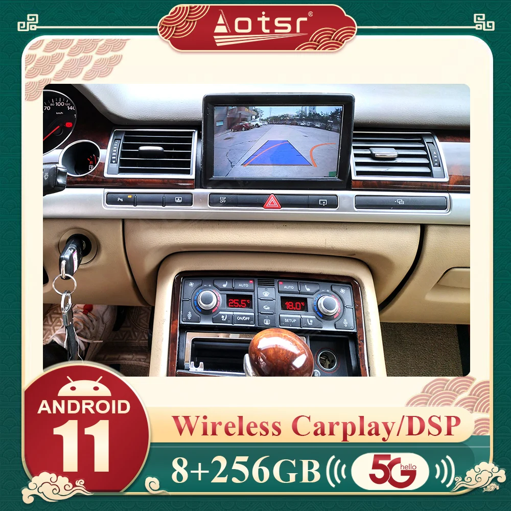 Android 11 Car Radio Player Multimedia For Audi A8 2004 2005 20062009