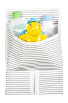 

Portable Baby Crib Organizer Bed Hanging Bag for Baby Essentials Diaper Storage Cradle Bag Bedding Set Tuana Gray Comfortable