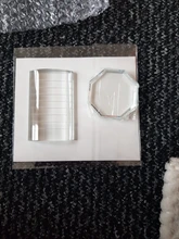 Soporte de pegamento para pestañas postizas, almohadillas de pie de extensión de pestañas postizas con marca de garrapatas, soporte de pegamento adhesivo de cristal