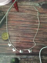 Collar de mariposa con colgante de cadena para mujer, gargantilla de cuentas en capas, de Color dorado y plateado, joyería Bohemia para playa, regalo barato