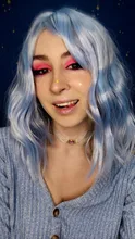 Ailiade ondulado corto peluca con flequillo rojo verde rubia rosa púrpura Cosplay sintético Lolita peluca chica Linda dama Anime pelucas para mujeres