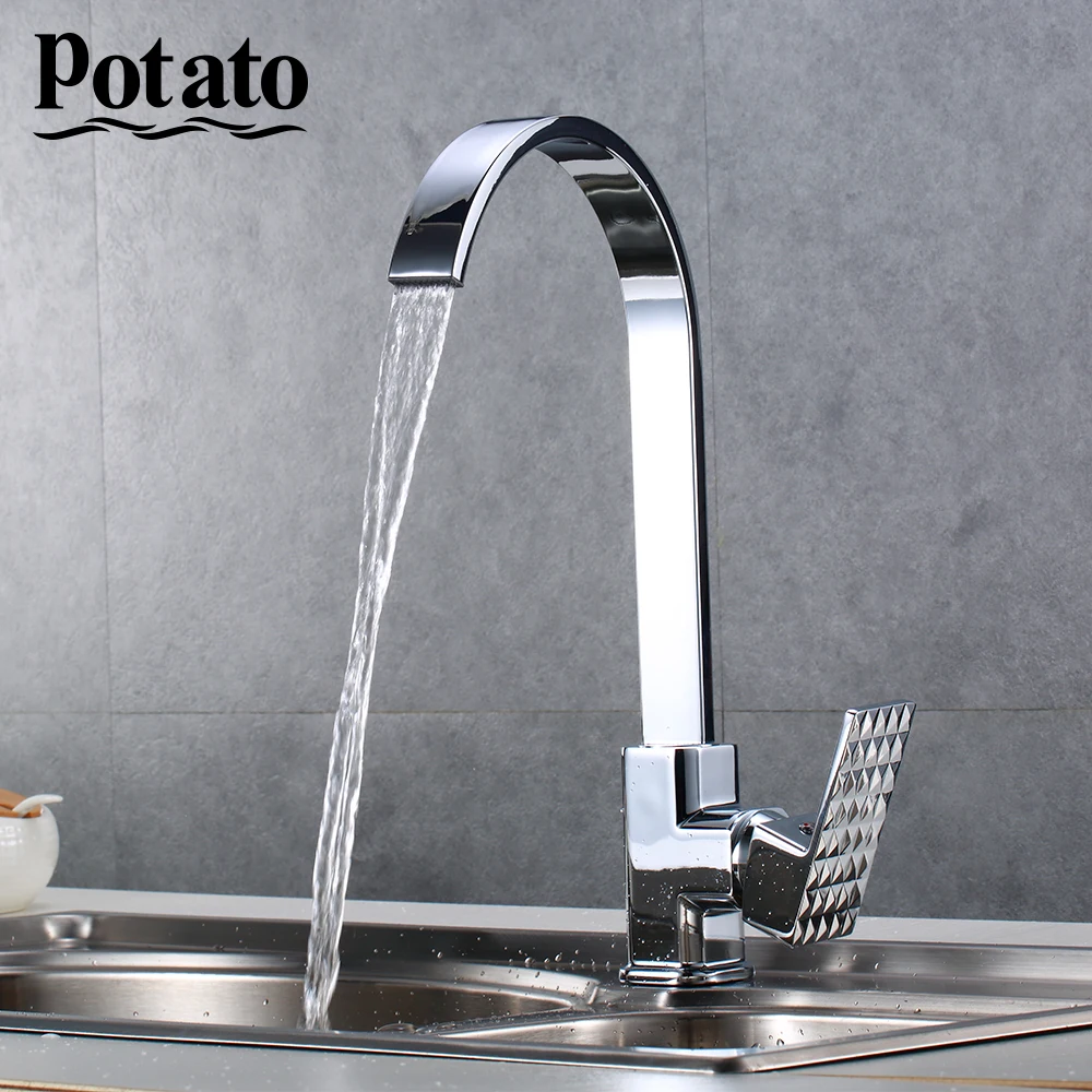

Potato Kitchen Faucet Hot and Cold Water Mixer kitchen sink faucet Water mixer Tap 360 Degree Rotation p40226-