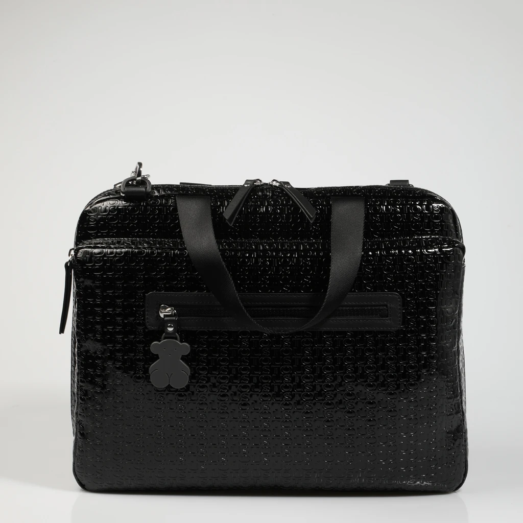 Bandolera Tous TIBORA BLACK A95890153 74511 083020174511 Original Authentic Black Leather en Negro 2021|Cubos| -