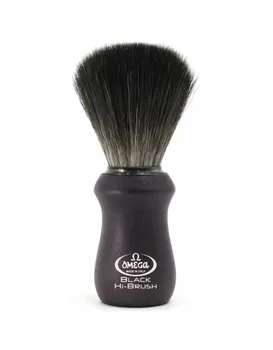 

Omega Black Fiber Hi-Brush Black Wood Shaving Brush
