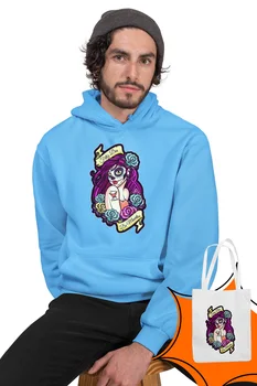 

Angemiel Purple Wear With Mexican Men 'S Blue Men 'S Hooded Sweatshirt Bags Kombin