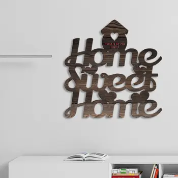 

Personalized Home Sweet Home Dark Color Textured Wood Wall Post-2
