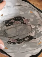 Forro de borde Floral con estampado colorido, bolsillo con cremallera interior para Mini bolsa clásica, inserto de Obag con revestimiento interior impermeable para bolsa O bolsa