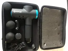 Pistola de masaje muscular BOOSTER M2, masajeador muscular para cuello, terapia de dolor para masaje corporal, relajación dolor alivio