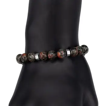 

Bbroshka 54726 stone bracelet (Brown, elastic, natural stone)