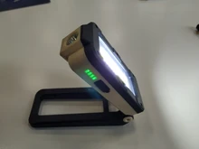 LED Flashlight Bottom-Magnet-Design Adjustable Usb Rechargeable Multifunctional COB 180-Degree