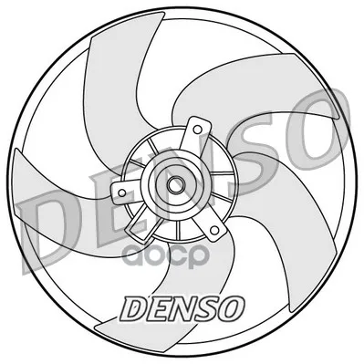 Вентилятор Радиатора Peugeot: 206 1.1/1.4/1.4hdi/1.6/1.6hdi/1.9d/2.0/2.0hdi 98- Denso арт. DER21011