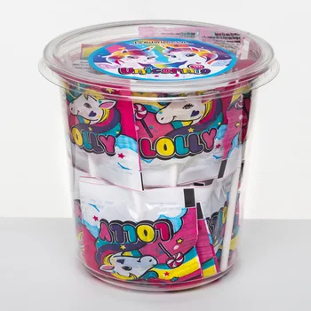 

La Asturiana Unicorn Lollipops - Flat lollipop with images of unicorn in the packaging - Box of 35 units - 210 gr.