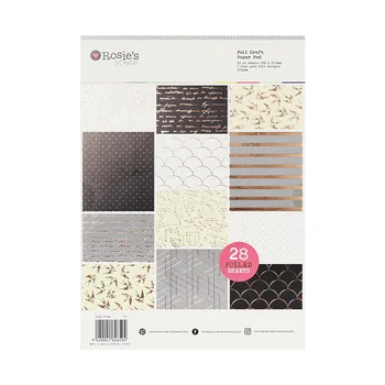 

CRZCrafter A4 Foil Scrapbooking Craft Pattern Papers Pad DIY Cardmaking Background Papers Decorations Embellishments Acid Free