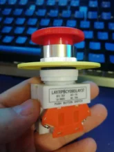 Switch AC Mushroom-Cap Lift-Elevator Self-Lock Push-Button Emergency-Stop Latching 1NC