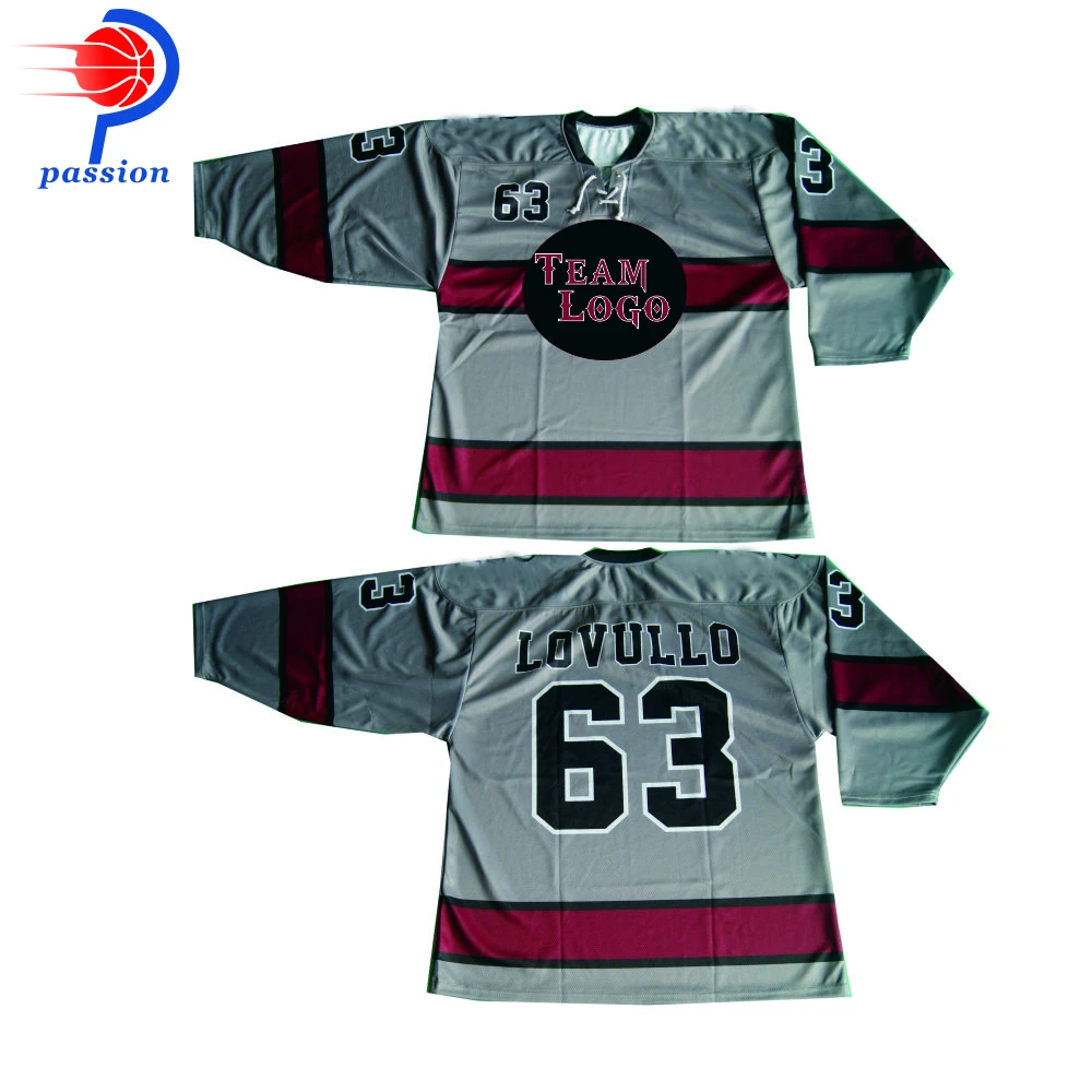Grey hockey jersey Clearance