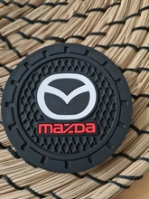 Posavasos de silicona con insignia para coche Mazdas, accesorios para coche, 2 uds., 5 6 323 626 RX8 7 MX3 MX5 Atenza Axela