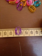 50 Uds./eslabones de cadena acrílicos transparentes de 15x10mm, accesorios para hacer joyas