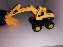 Excavadora clásica de juguete para niños, juguete de simulación de coche, modelo de vehículo, 1 Uds.