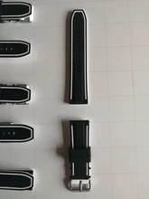 Correa de silicona suave para reloj deportivo para hombre, banda de repuesto de 20mm, 22mm, 24mm y 26mm para buceo, resistente al agua