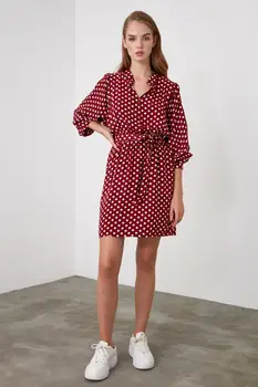 

Trendyol Belted Polka Dot Dress TWOAW21EL1280
