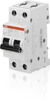 

Double pole circuit breaker 16A ABB s2002cds272061r0467 (10 Ka, K)