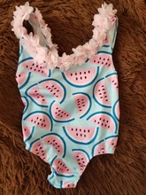 Bañador de una pieza con flores para niñas pequeñas, ropa de playa de vacaciones, traje de baño estampado, 1, 2, 3 y 4 años