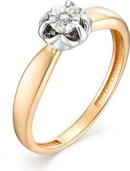 

Alcor ring with 1 red gold diamond