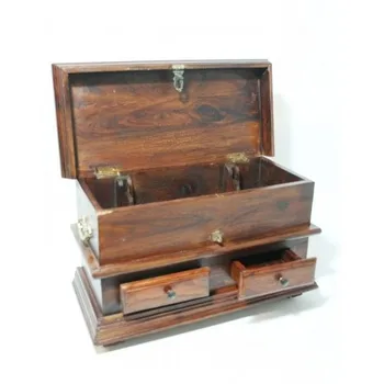 

Chest rack solid wood acacia bottle of wine. Size: 23x40x19 cm.