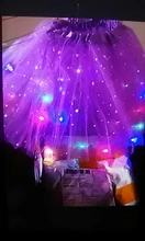 LED brillante luz niños niñas faldas Tutu de princesa niños boda fiesta de baile minifalda traje cosplay led ropa