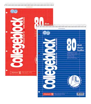 

Brunnen notebook, for left-handed, on the spring, 70 gr/m2, Cage, A4, 80 sheet