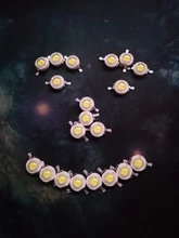 20 Pcs High Power 2 Pin 3W White LED Emitters 170-190Lm 6000K