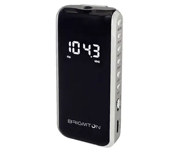 

BRIGMTON BT124 WHITE RADIUS FM/SD/MP3 PORTABLE 40 PRESETS WITH HEADPHONES
