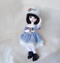 Accesorios de muñeca BJD, 26cm, vestido de muñeca de 10 pulgadas para blyther, sombrero de ropa de muñeca, vestido DIY para niños, ropa de juguete, regalos para niñas, 1/6