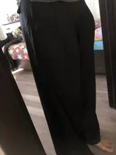 2021 Retro de Color sólido salvaje recto ancho pierna Pantalones mujer primavera nueva moda Coreana de cintura alta pantalones largos