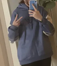 Sudadera con capucha de estilo coreano Harajuku para mujer, ropa para Parte Superior Femenina, estilo KPOP Straykids, Con álbum de Stray, manga larga, retales