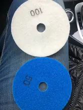 Uds 3/4 lijado disco de mojado almohadillas de pulido de diamante de granito, mármol pulidora de piedra Flexible de herramientas de mano