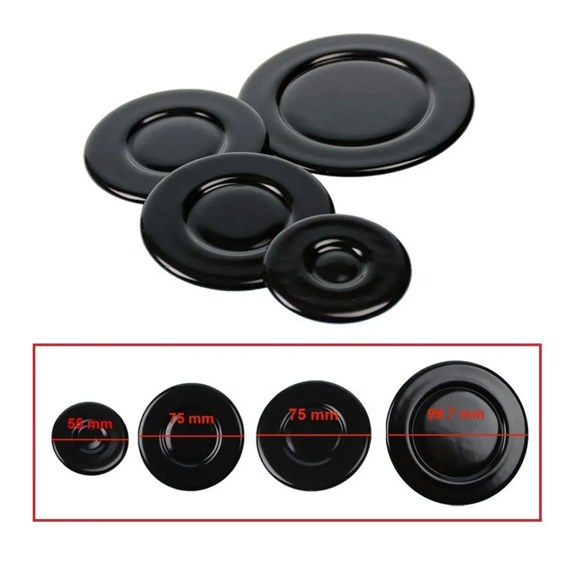Universal Burner Hat Set Cooker Oven Hob Gas Burner Crown Flame Cap