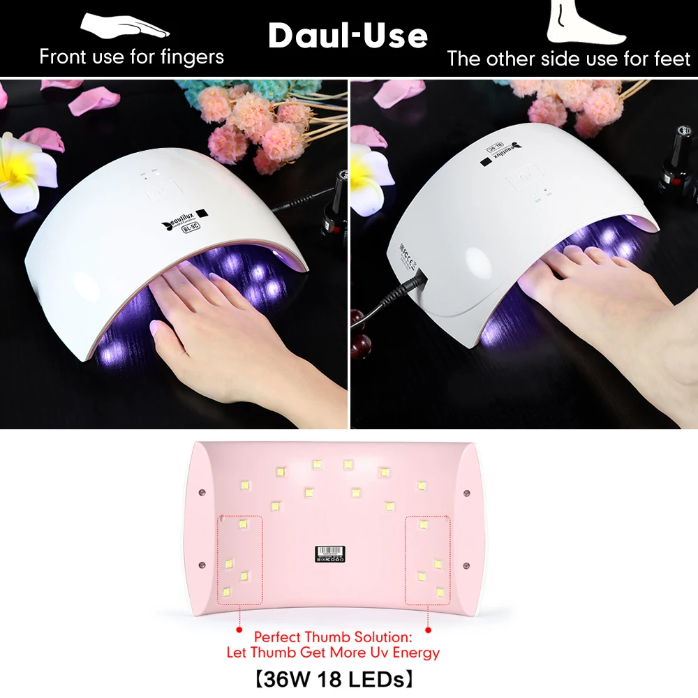 Lámpara Portatil Smart Lamp Portable UV LED 48W Organic Nails