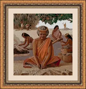 

CROSS STITCH KIT PANDATHREAD ETHNIC AND CUSTOMS 31828