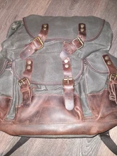 Mochila de lona encerada impermeable para hombre, morral de ocio, bolso escolar de viaje, mochila para portátil, bolsos de hombro vintage para hombre