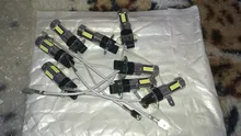 Luces LED antiniebla de alta potencia, faros y lente de bombilla, H3, H1, W5W, T10, blanco, 4014 Chips, 30 SMD, 12V de CC, 2 uds.