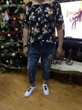 Harem Jeans Denim Pant Length-Trousers Floral-Embroidery Elastic Women Waist-Spring Chinese-Style