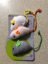 3pcs New Plush Simulation Mouse Cat Toy Plush Mouse Cat Scratch Bite Resistance Interactive