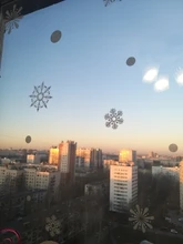 36pcs/lot White Snowflake Christmas Wall Stickers Glass Window Sticker Christmas Decorations