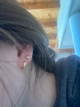 ROXI-Pendientes redondos de geometría para Mujer, aretes redondos de Plata de Ley 925, dorados, brillantes, Vintage